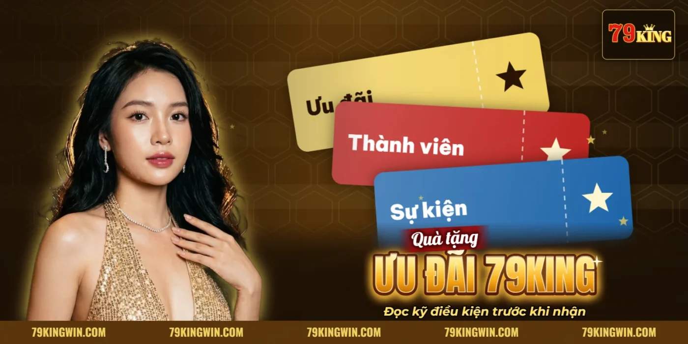 Thẻ ưu đãi thành viên 79KING kèm hộp quà Thẻ ưu đãi thành viên 79KING kèm hộp quà